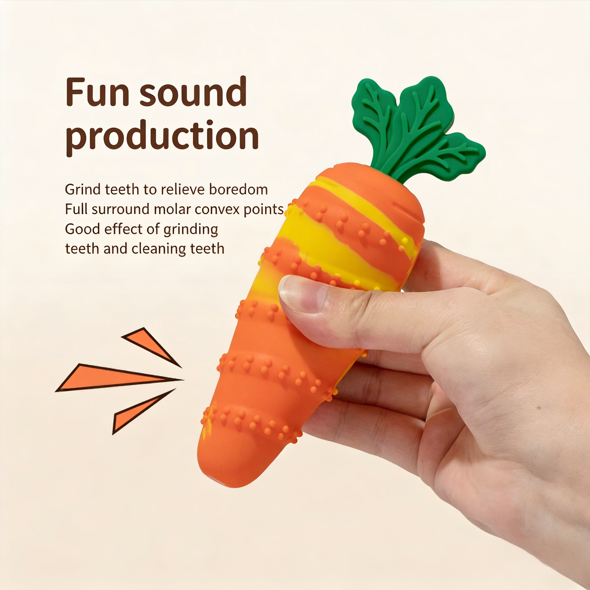 Squeak & Clean Carrot Toy