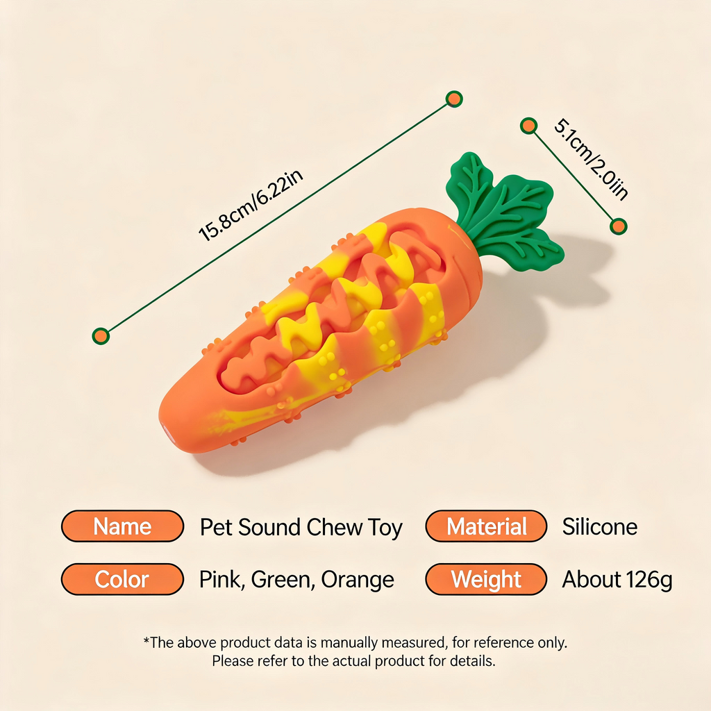 Squeak & Clean Carrot Toy